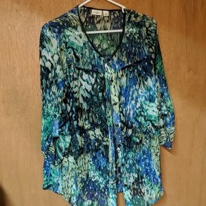 Watercolor blouse